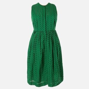 J Crew Eyelet Midi dress in size 10 and in a stunning green.